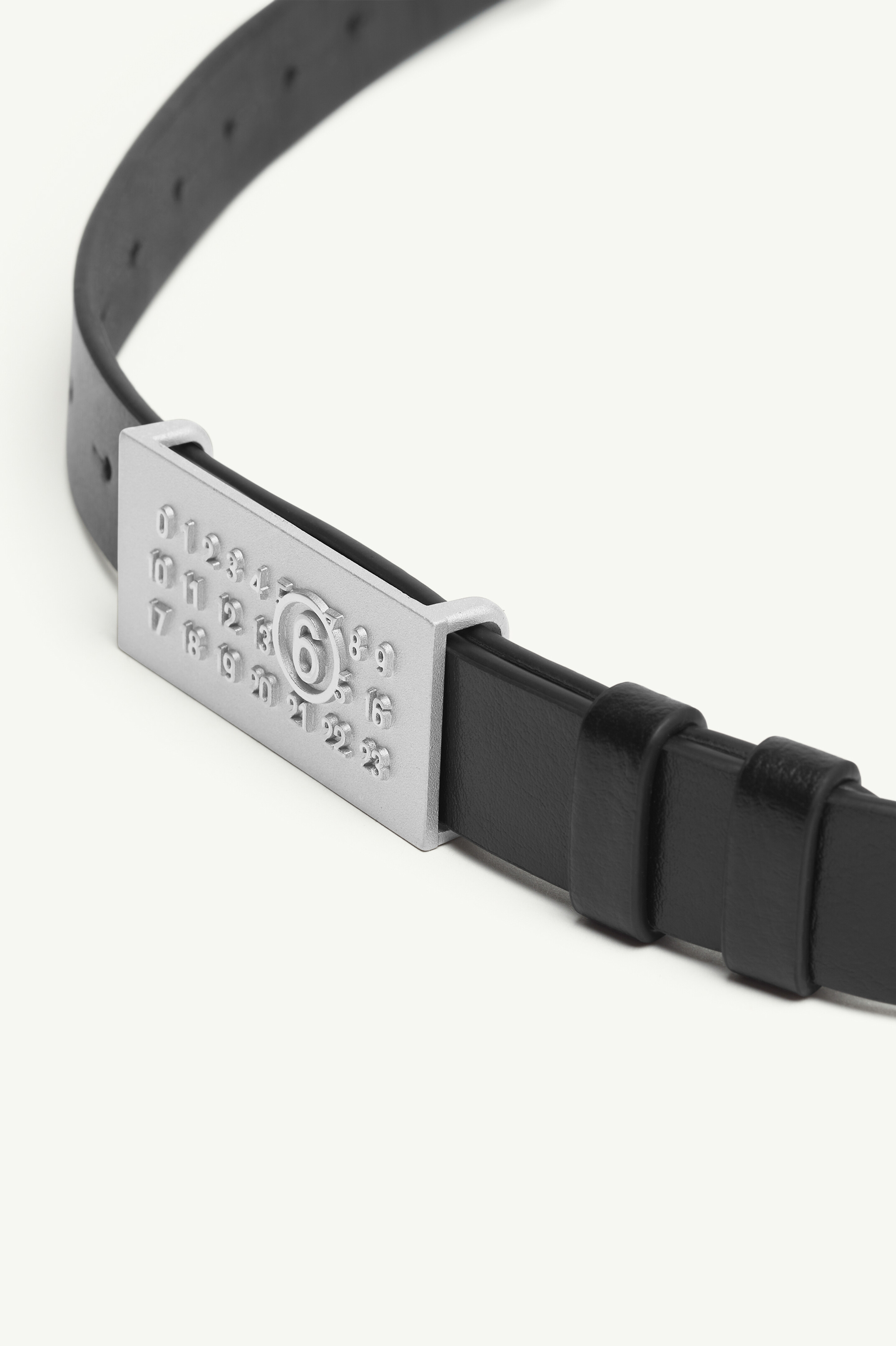 Black Leather One-size Belt | Maison Margiela