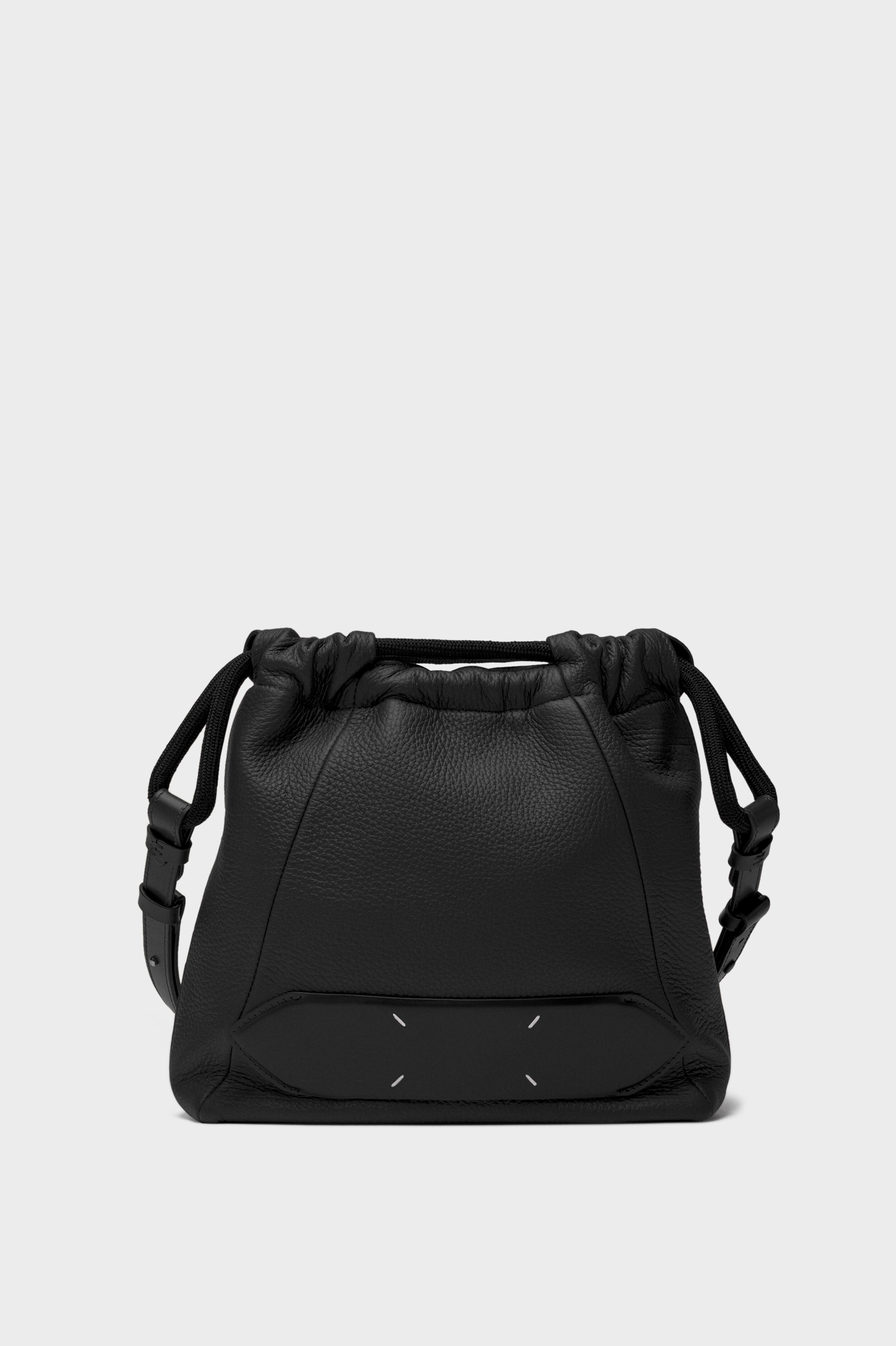Black Soft Leather Drawstring 5AC Bag | Maison Margiela