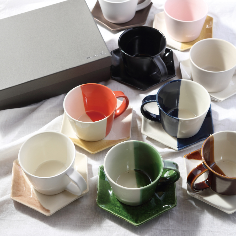 マグカップ・取皿セット / true colors line / ギフトボックス＆熨斗