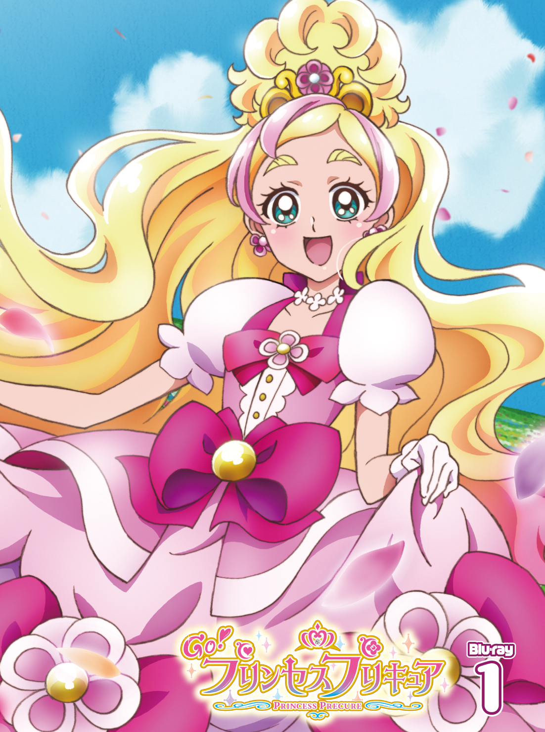 Go!プリンセスプリキュア 限定 ブロマイド キュアフローラ 最終回Ｖｅｒ． Go！プリンセスプリキュア 10周年メモリアルグリッターアクリル