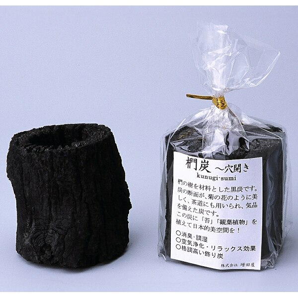 くぬぎ炭 穴あき6cm - （癒し・インテリア｜癒し・インテリア）：炭