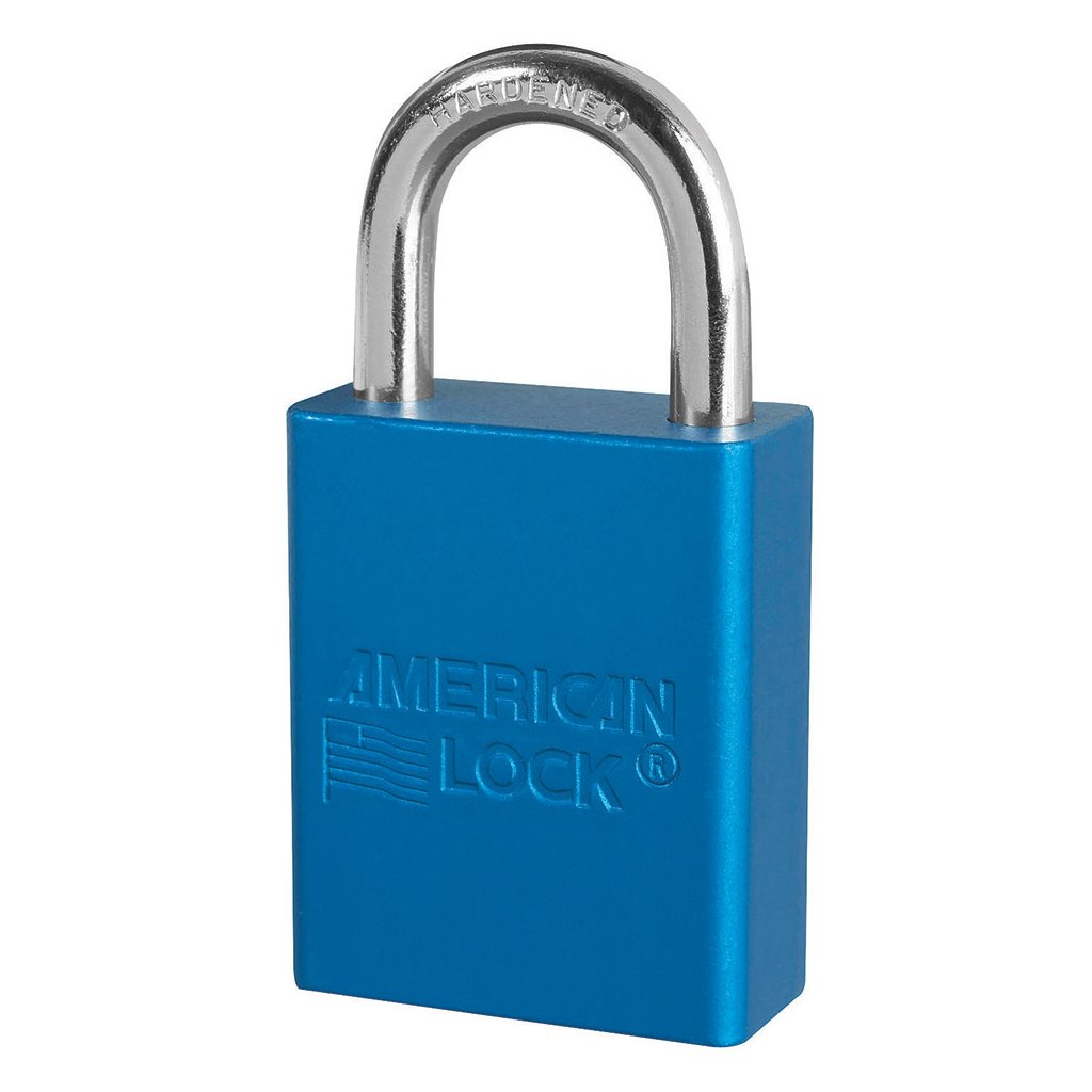 Master Lock Anodized Blue Aluminum Safety Padlock A1105-BLU