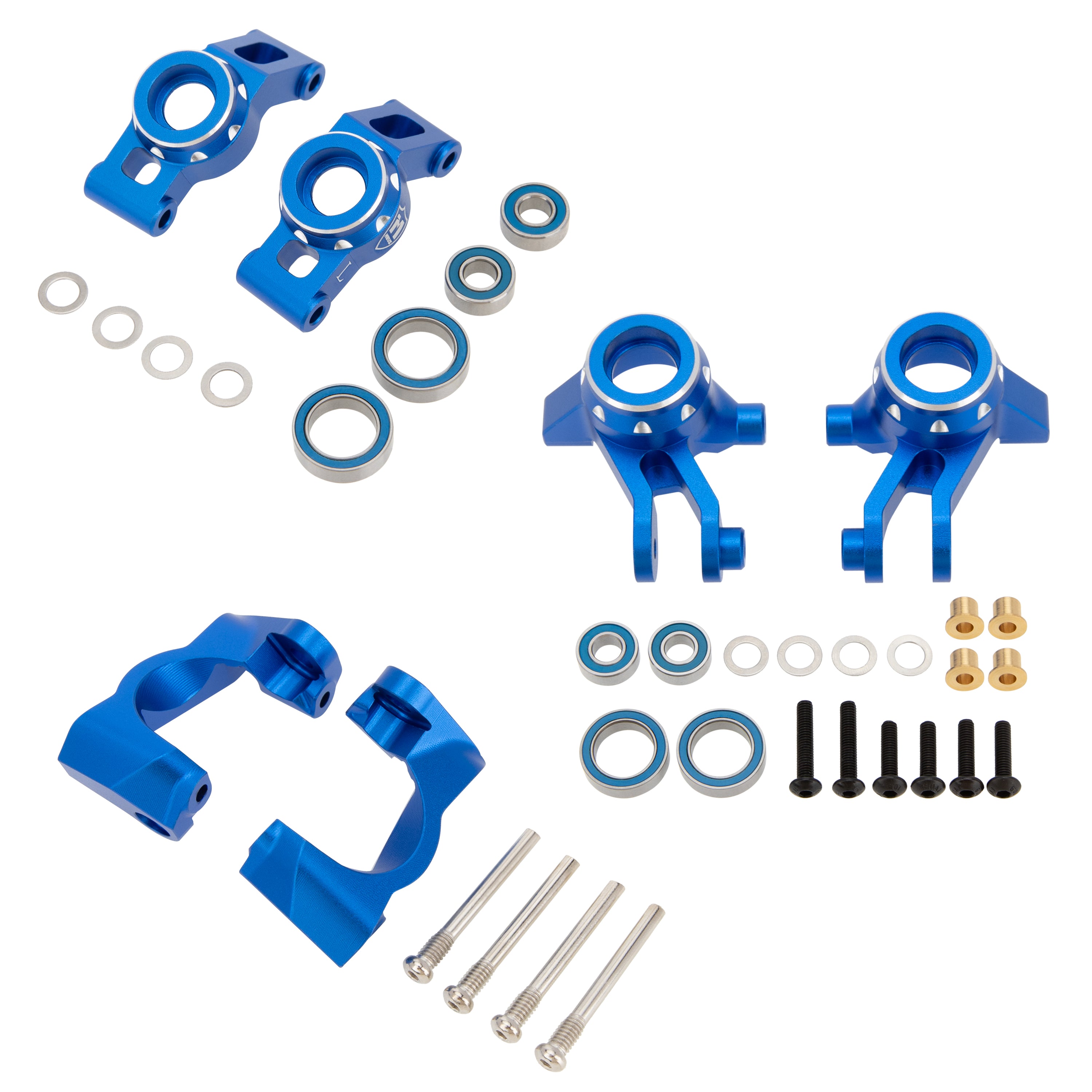 MEUS Racing Aluminum Steering Knuckles C-Hub Stub Axle Carrier Kit for