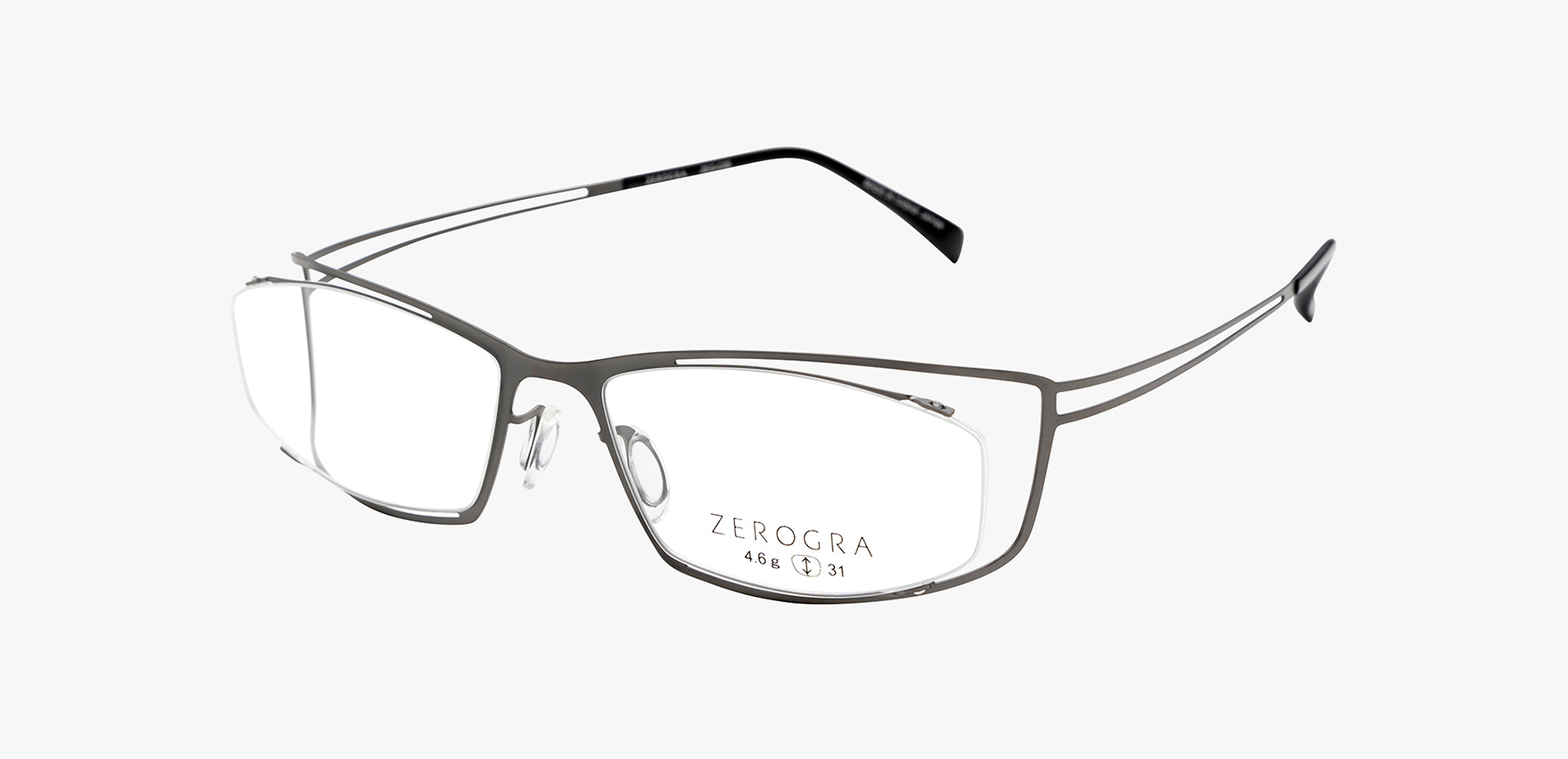 ZEROGRA ZEG-C05(54 ﾀﾞｰｸｸﾞﾚｰ): メガネフレーム｜眼鏡市場【公式