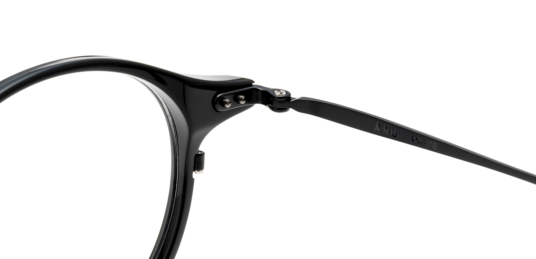 ANU AN-37B QRO(48 ﾌﾞﾗｯｸ): メガネフレーム｜眼鏡市場【公式】(メガネ