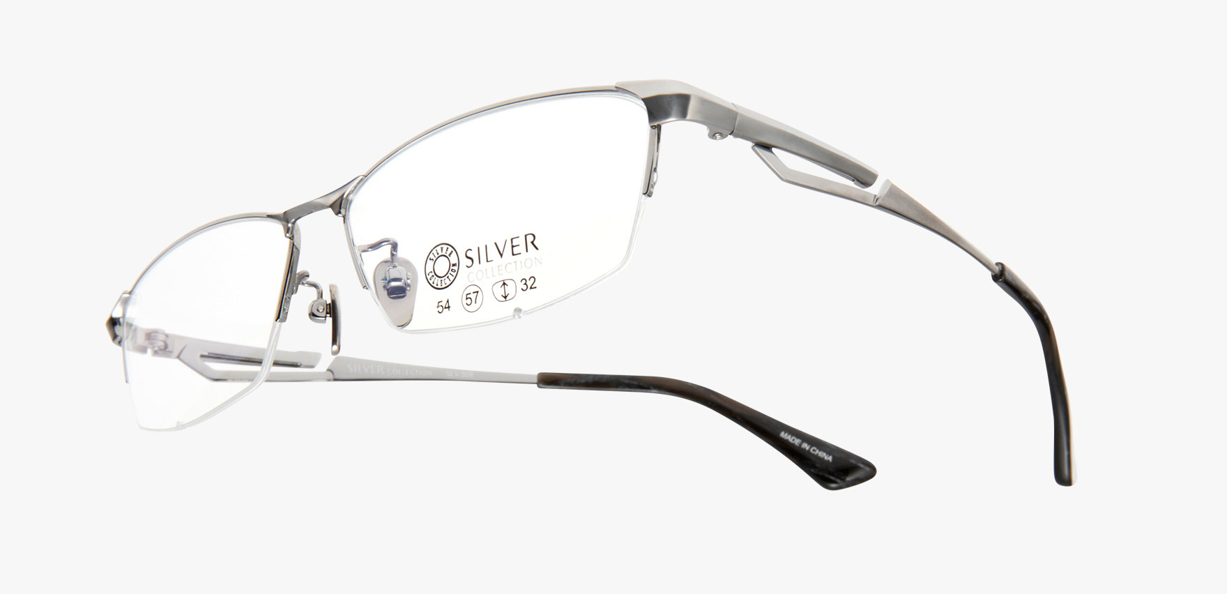 ｼﾙﾊﾞｰｺﾚｸｼｮﾝ SLV-509(54 ﾗｲﾄｸﾞﾚｰ): メガネフレーム｜眼鏡市場【公式