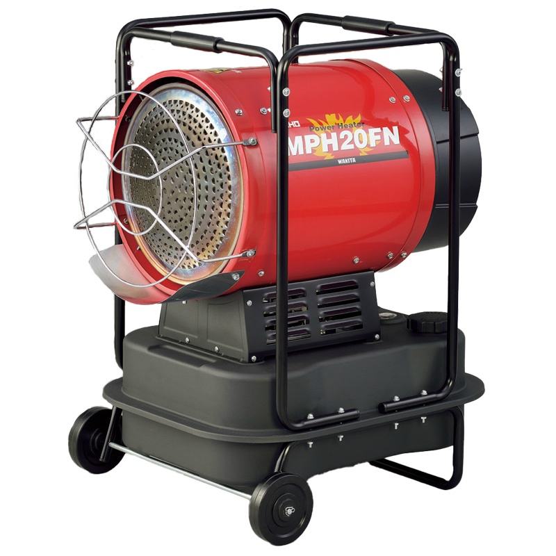 車輪付きパワーヒーター 放射式直火形 連続運転時間12時間 577×477