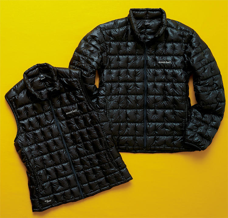 モンベル「プラズマ1000」ダウンジャケット＆ベストのフィルパワー数