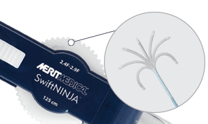 SwiftNINJA 操縦可能なストレート チップ マイクロカテーテル - Merit