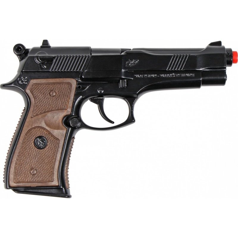 Diecast Beretta 92F Black Toy Cap Gun by GONHER - BRANDS-WORLD