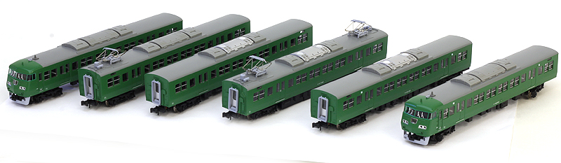 マイクロエース 117系-300(抹茶色) 6両セット パンタグラフ加工品