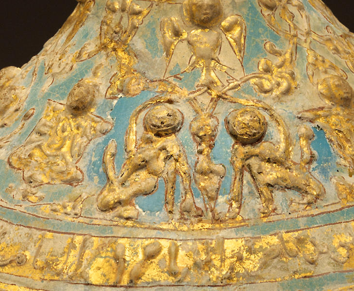 青釉金彩堆文細頸瓶 - MIHO MUSEUM