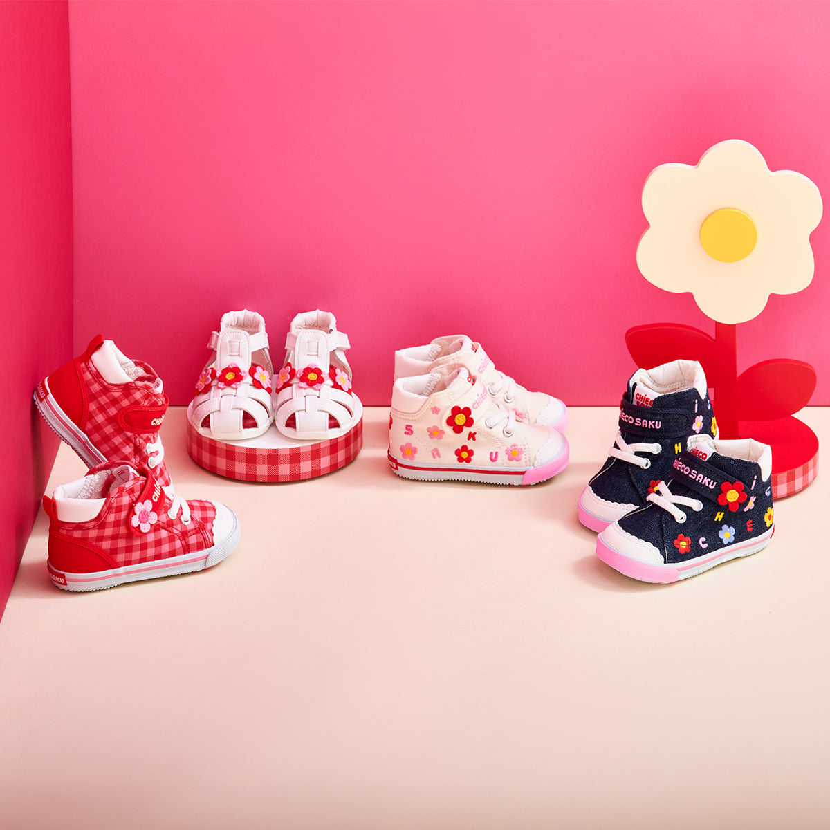 チエコサク】お花柄セカンドベビーシューズ – ミキハウスオフィシャル
