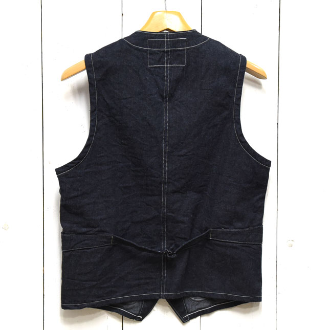SUGAR CANE(シュガーケーン)11oz BLUE DENIM WORK VEST（ブルーデニム