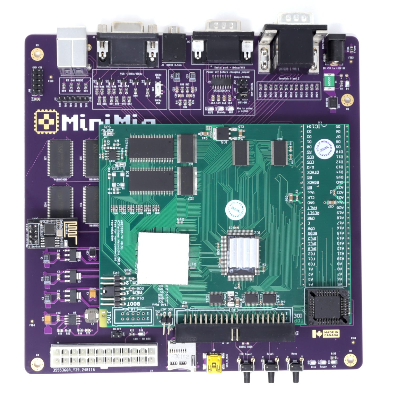 Minimig v1.98itx 6MB (Purple ENIG), CPU MC68SEC000 – MiniMig