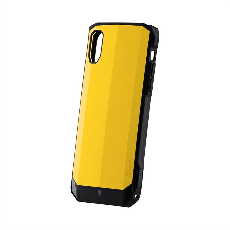 iPhone XR 耐衝撃ハイブリッドケース「LEGGERA」 ソリッドイエロー