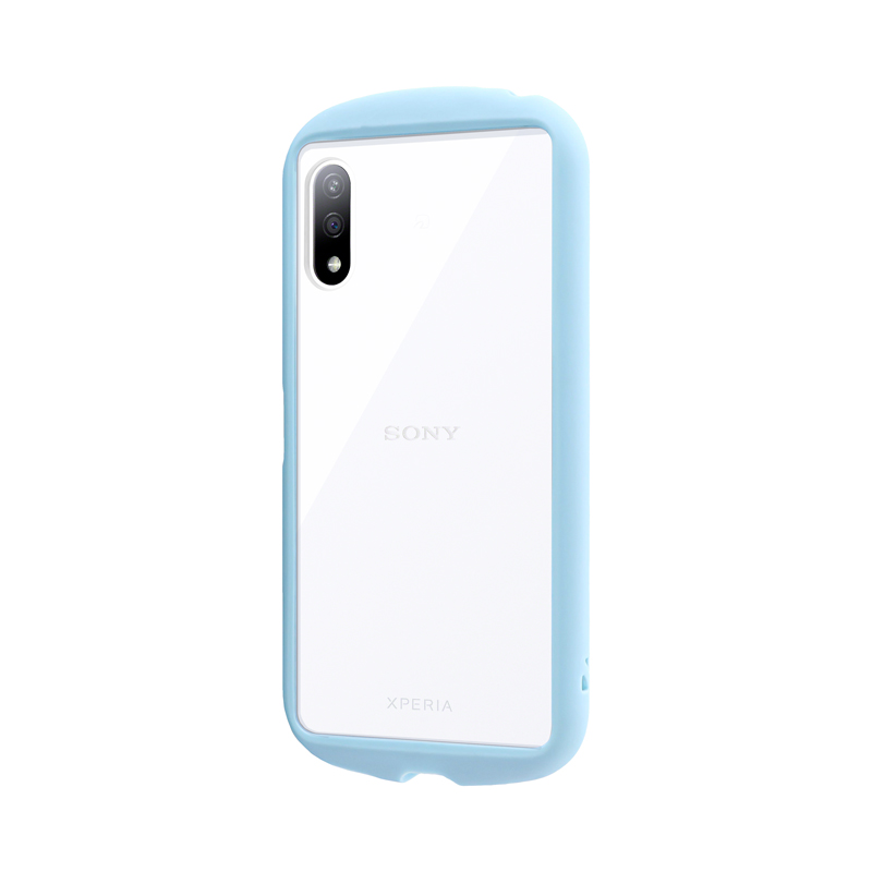 Xperia Ace II SO-41B 耐衝撃背面クリアケース 「madeu」 ライトグレー