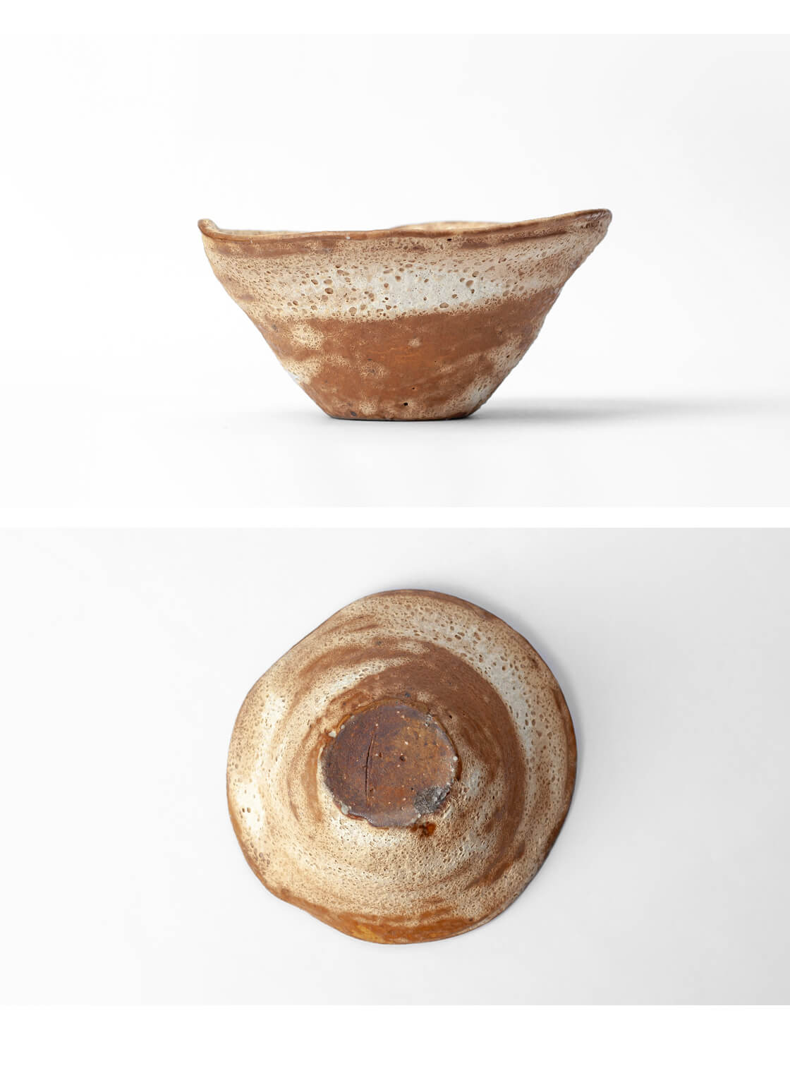 丹波焼 丹波立杭焼 丹文窯 大西雅文 焼き締め 白丹波UKU 中鉢 中皿