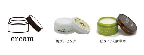 馬油のフェイスクリームです。