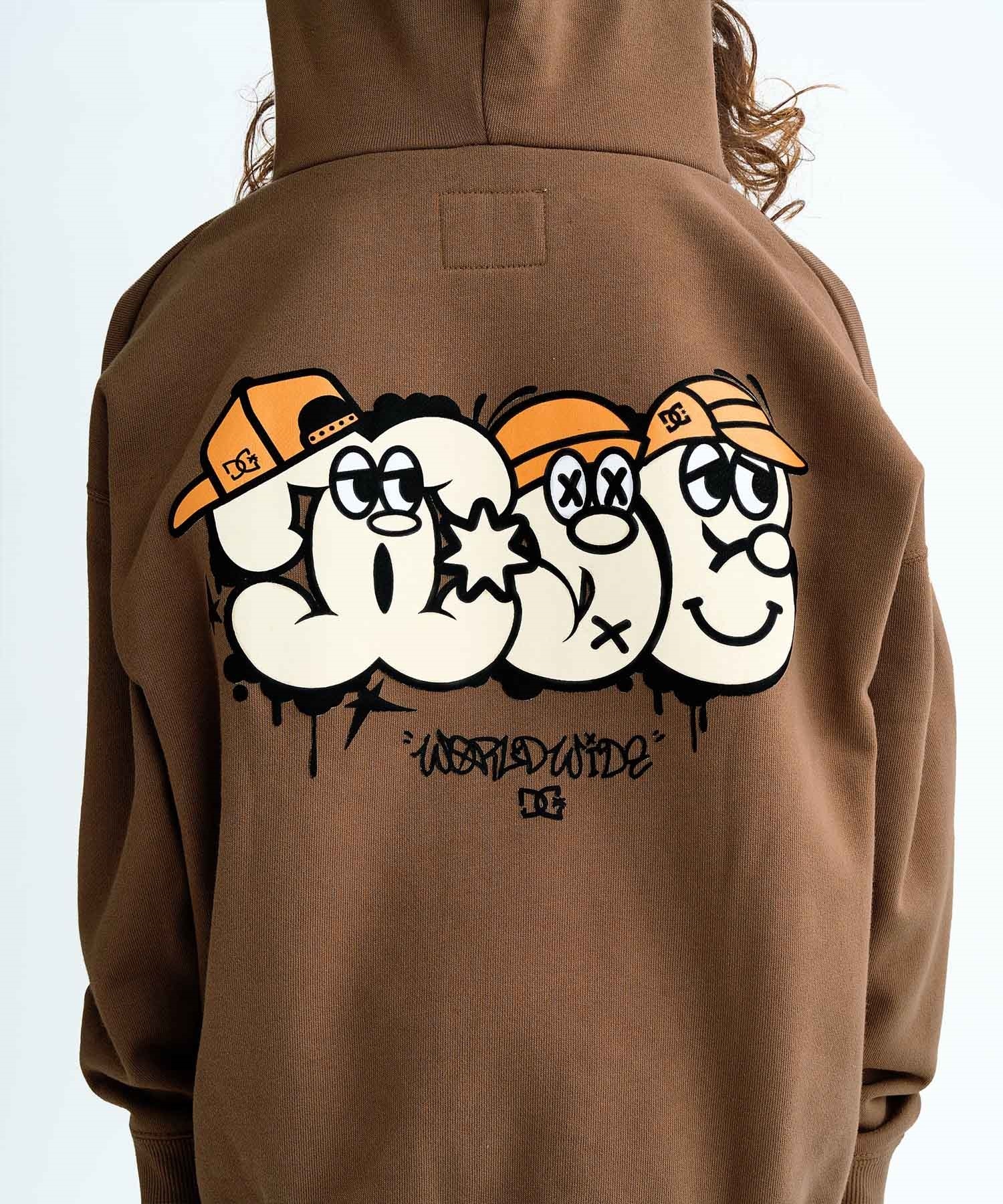 DC ディーシー プルオーバー パーカー キッズ ジュニア 子供 バック