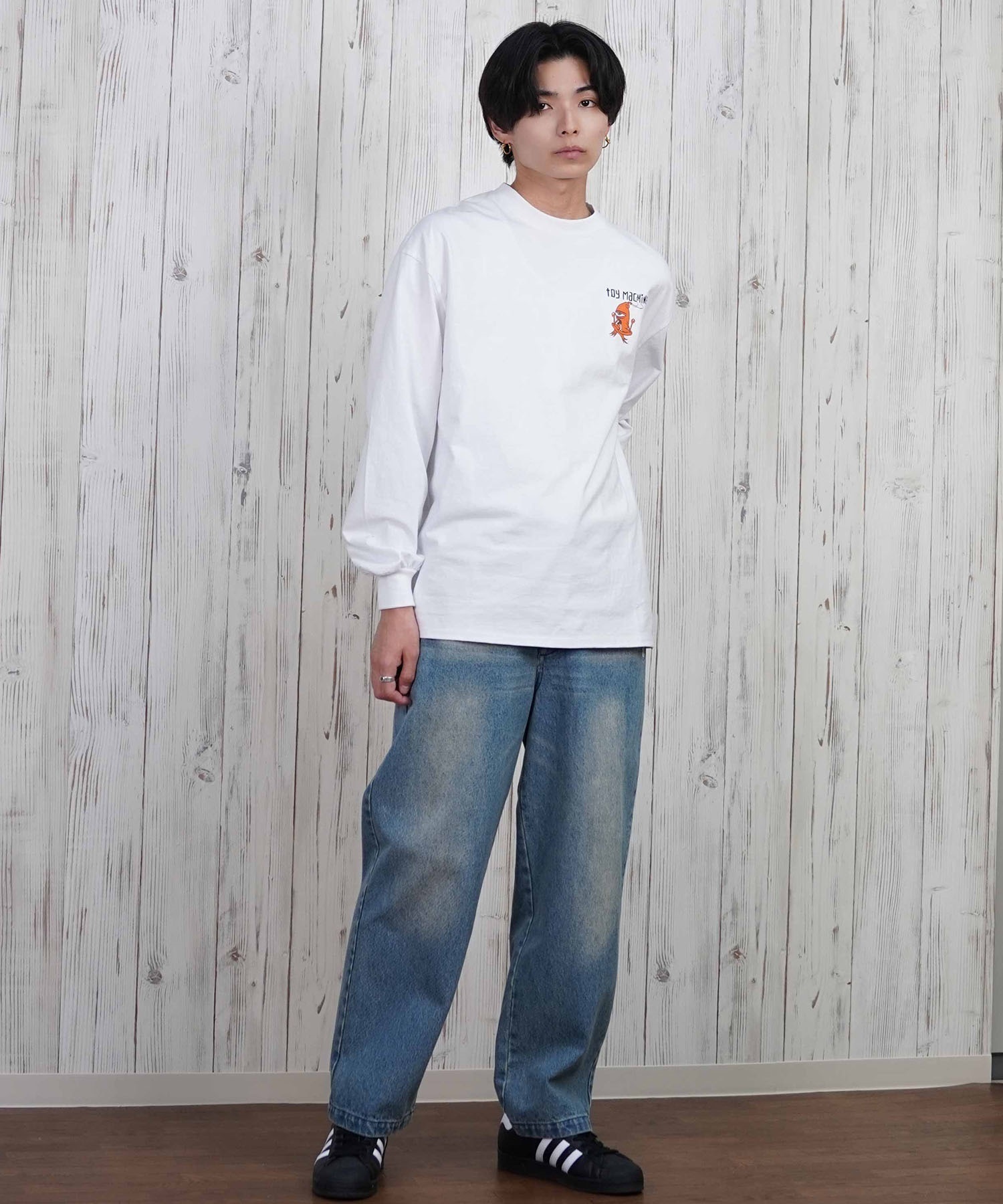 TOY MACHINE トイマシーン 長袖 Tシャツ メンズ ビックシルエット