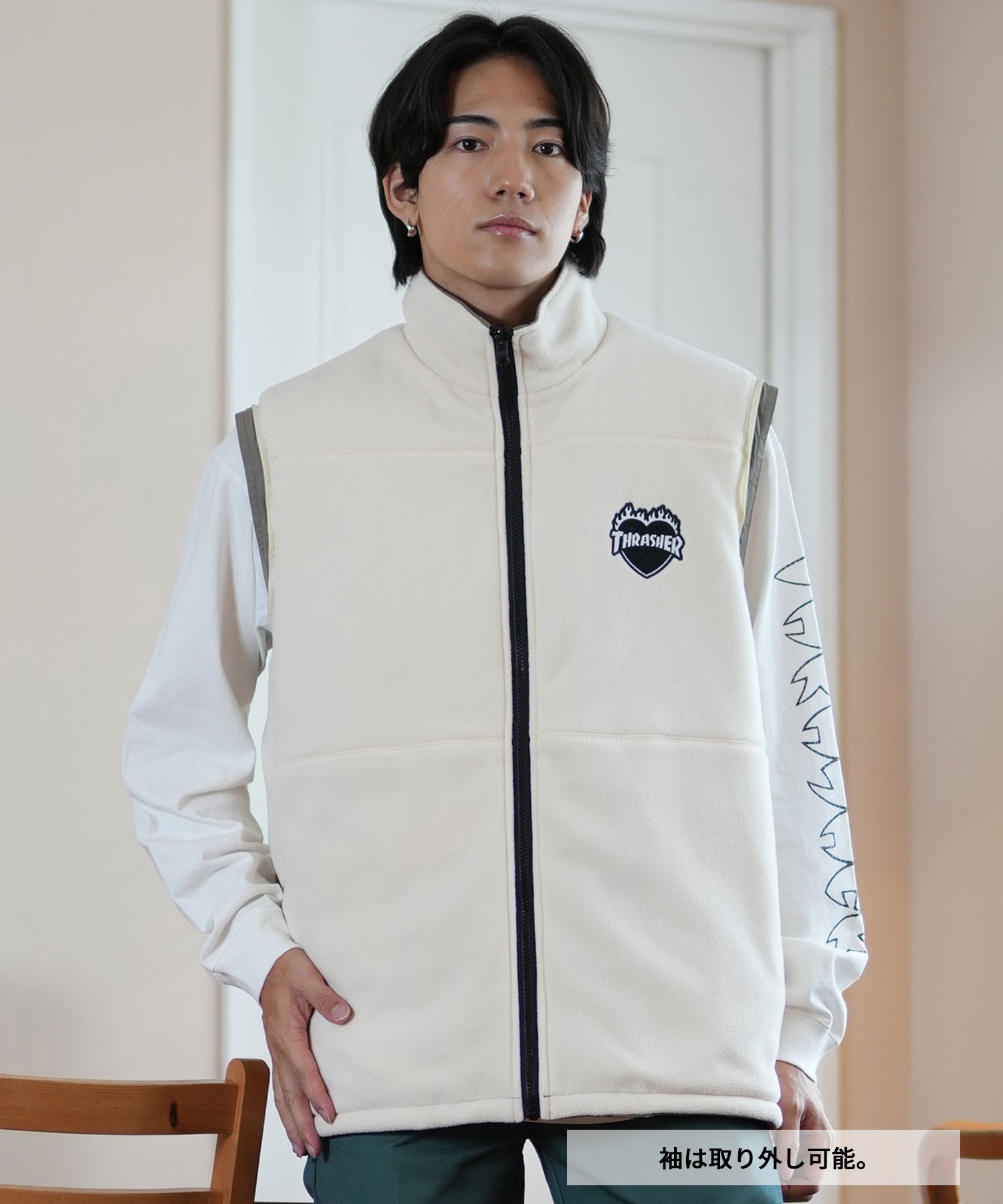 THRASHER スラッシャー アウター メンズ 4WAY ジャケット リバーシブル