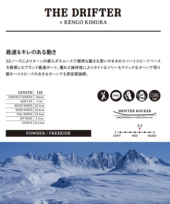 DEATHLABEL THE DRIFTER・デスレーベル ドリフター】2025-2026モデル