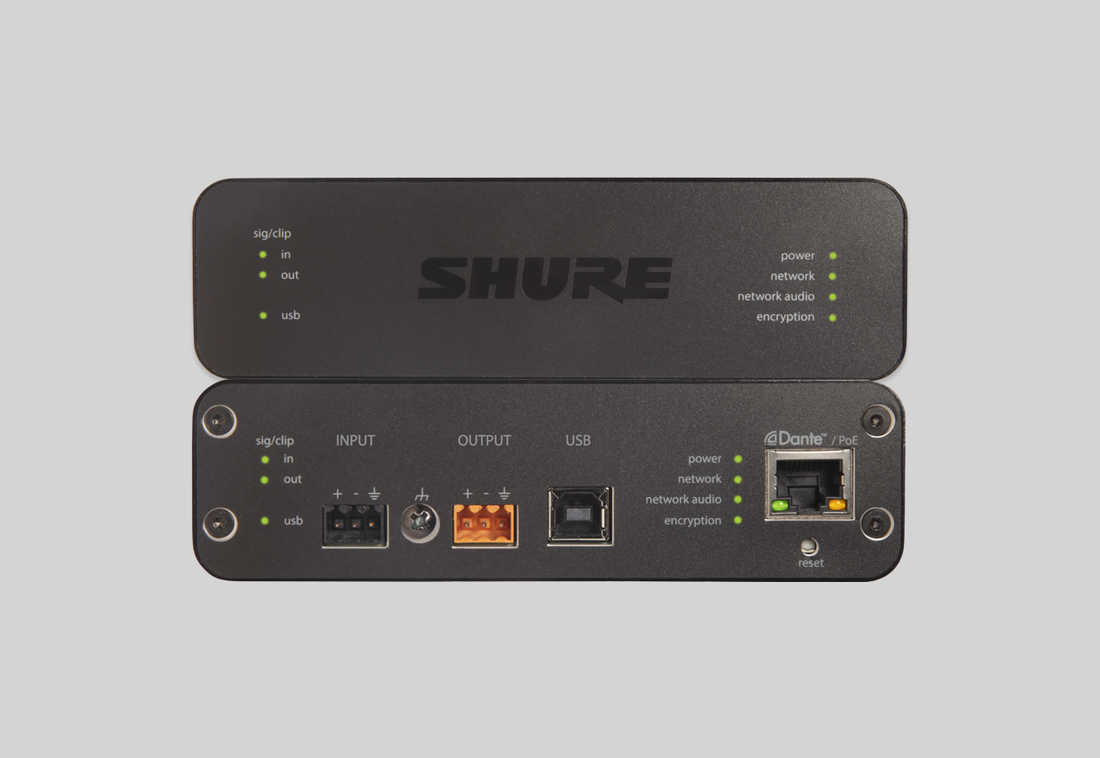 SHURE USB接続対応オーディオ・ネットワーク・インターフェースANIUSB
