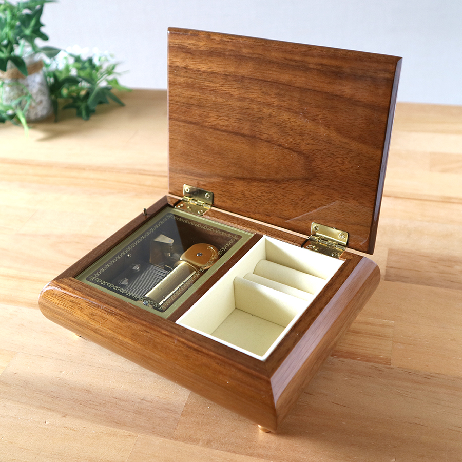 23弁・30弁】メヌエットL ダークブラウン オルゴール 結婚式 贈答