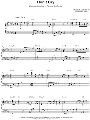 Kirk Franklin Sheet Music Downloads from 
