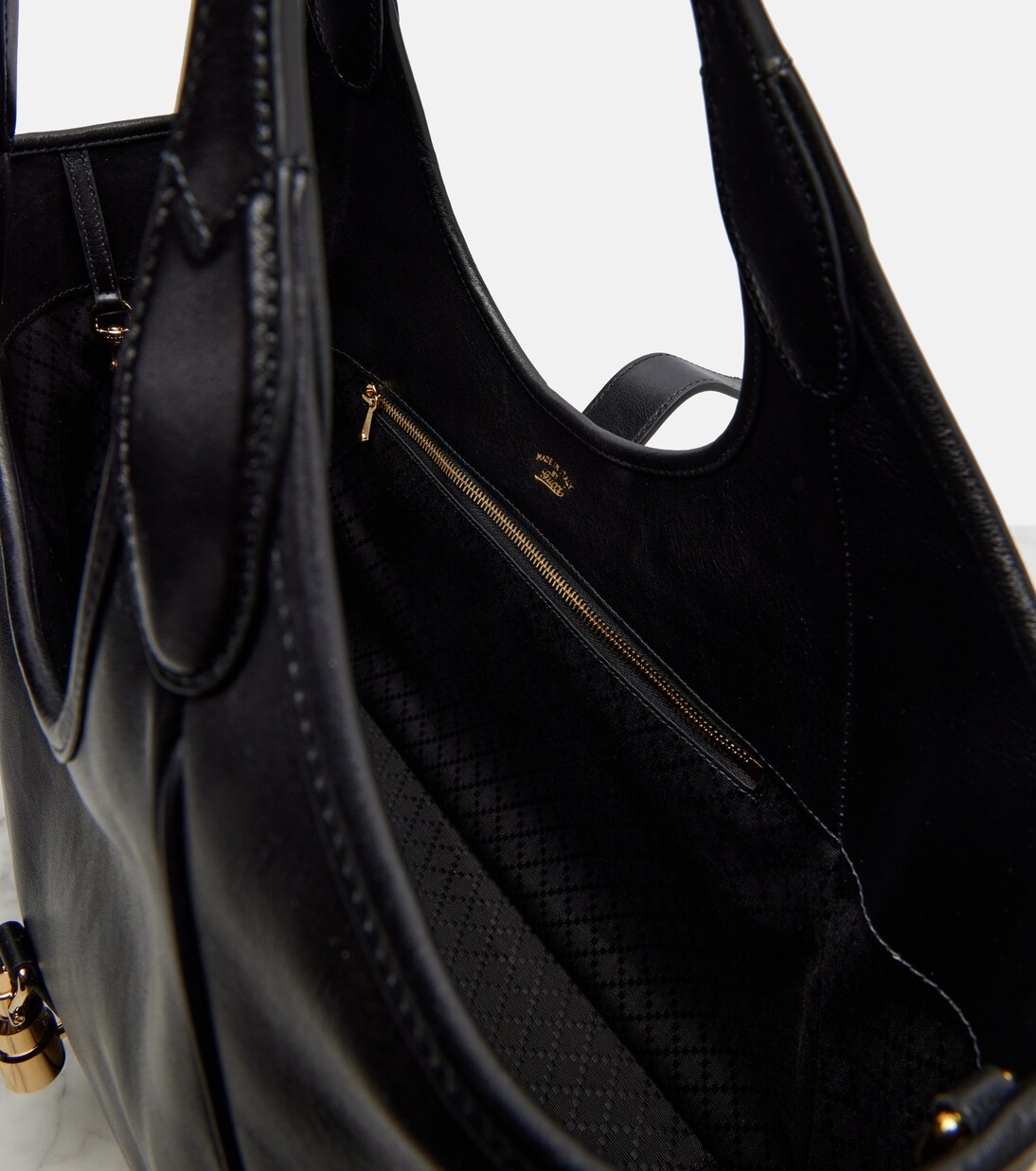 Gucci Mercato Medium leather tote bag in black - Gucci | Mytheresa