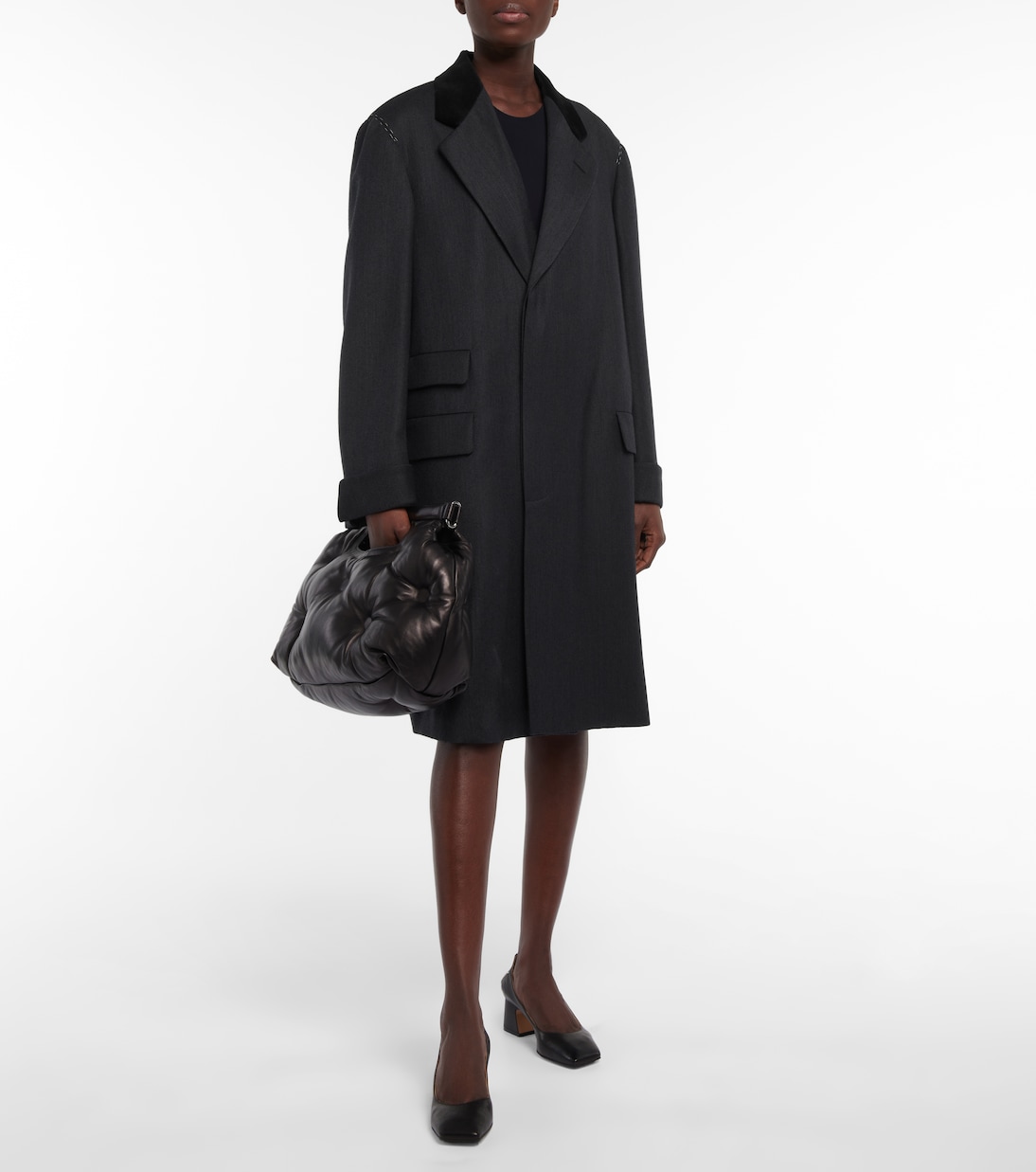 Four Stitch leather court pumps in black - Maison Margiela | Mytheresa