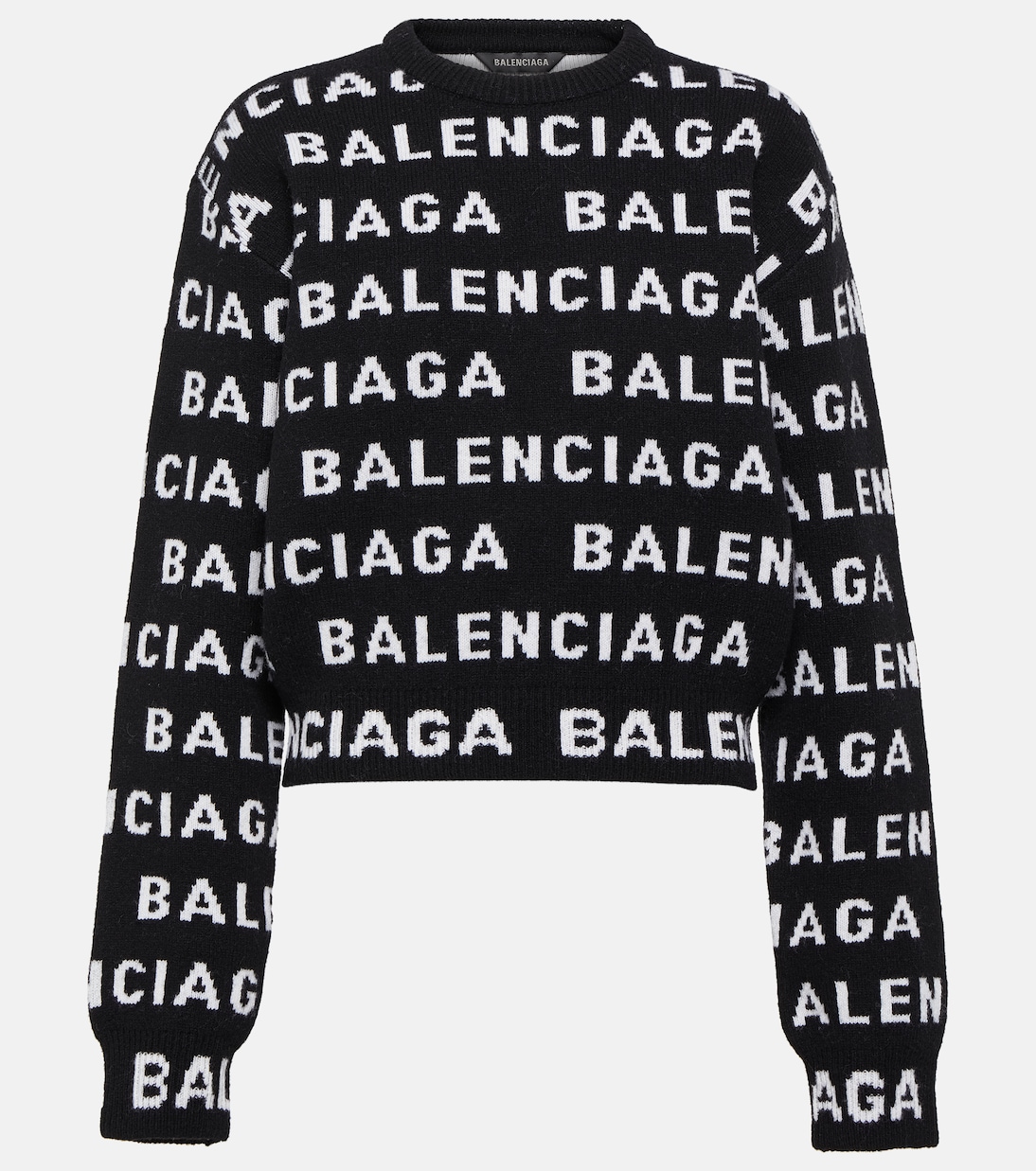 Logo wool sweater in black - Balenciaga | Mytheresa