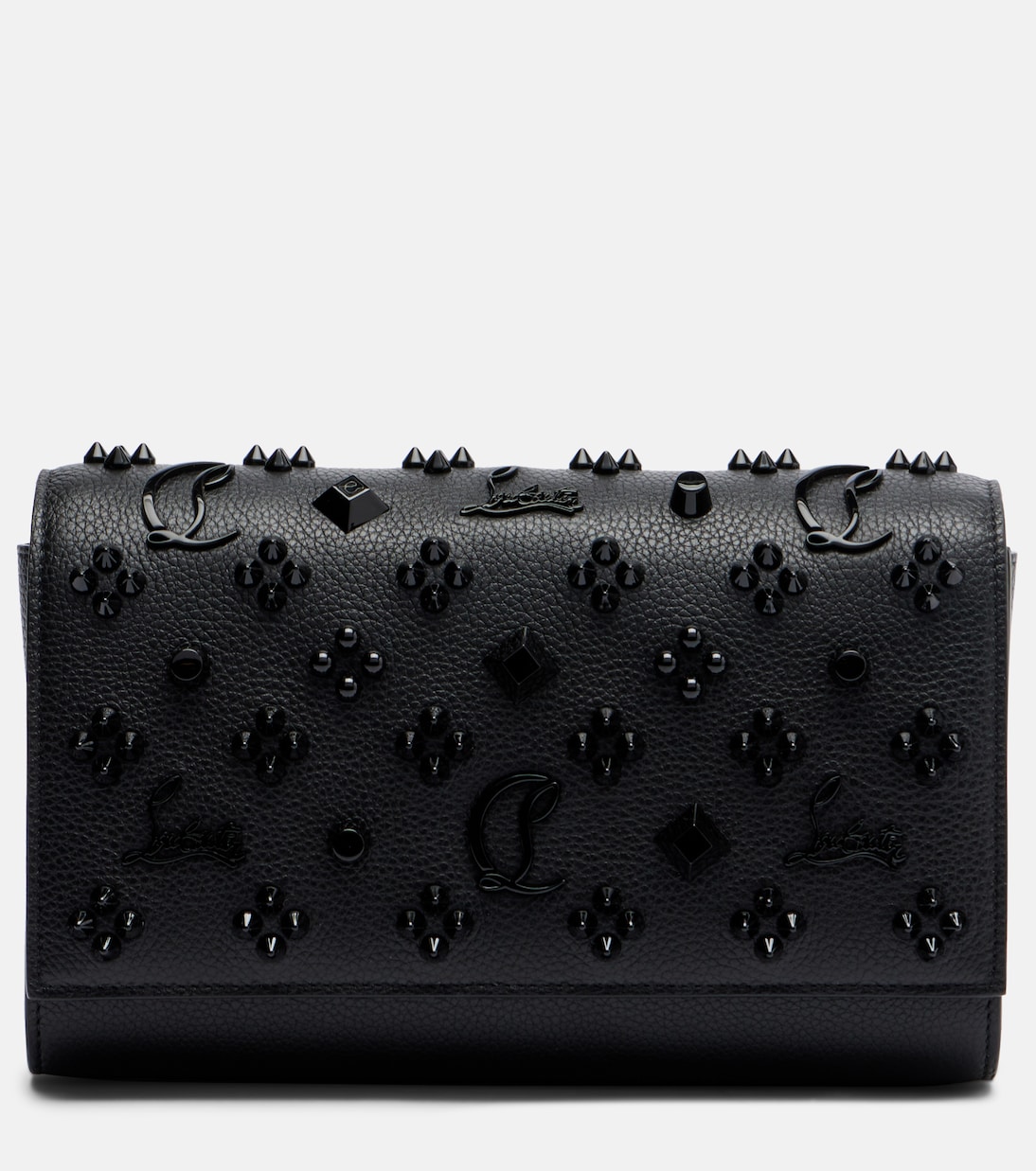 Paloma leather wallet on chain in black - Christian Louboutin