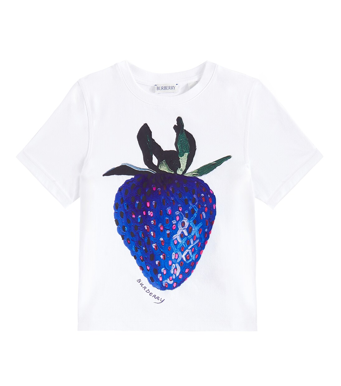 Cedar Strawberry cotton T-shirt in white - Burberry Kids | Mytheresa