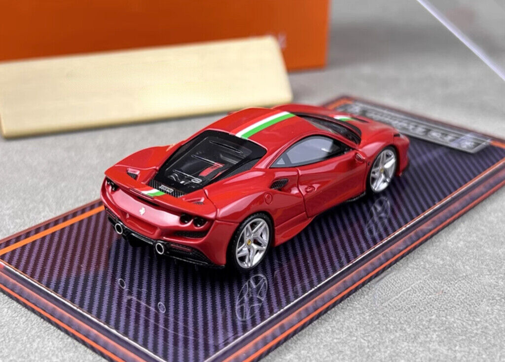 U2 1:64 Red F8 Tributo Super Racing Sports Model Diecast Resin Car