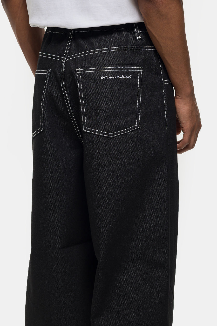 Raw Denim Balloon Jean in Black – Estudio Niksen