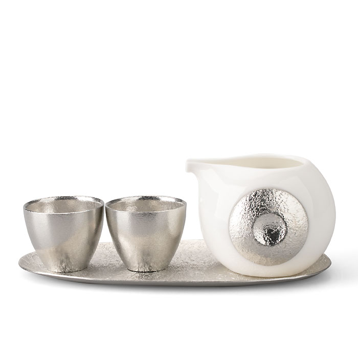 小團緣酒器組-1片口盅+ 2清酒杯入- 能作台灣｜NOUSAKU Taiwan