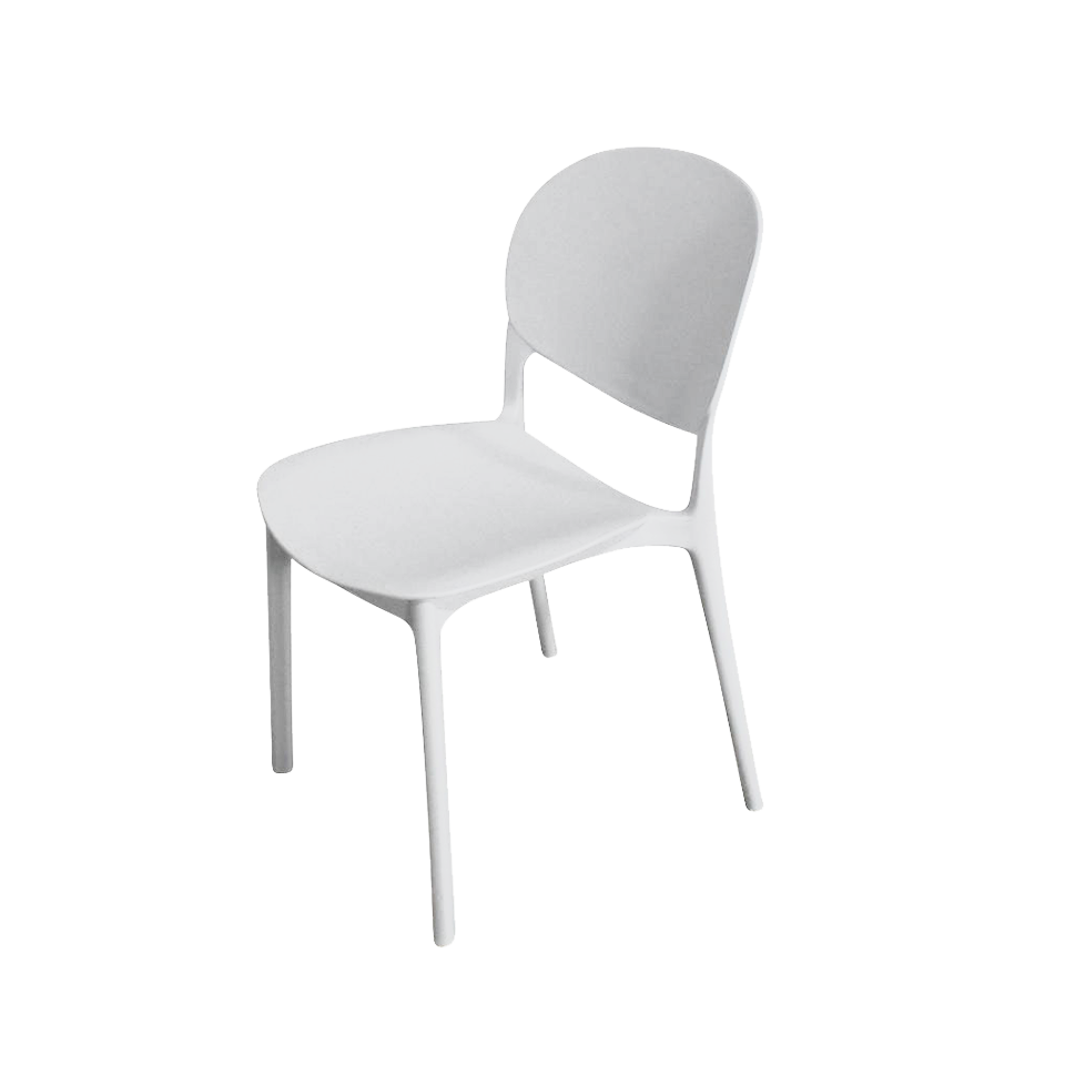 同色2脚組】チェアPP3043【送料無料】ホワイト | NOCEノーチェ 家具