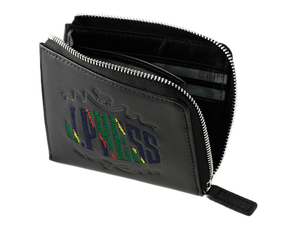 J.PRESS】マルチウォレット(L字ラウンドファスナー