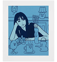 KYNEの魅力が増しているNONCHELEEEとのコラボシルクスクリーン ー