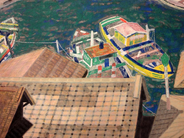 遠藤桑珠 漁村/Web書画ミュージアム