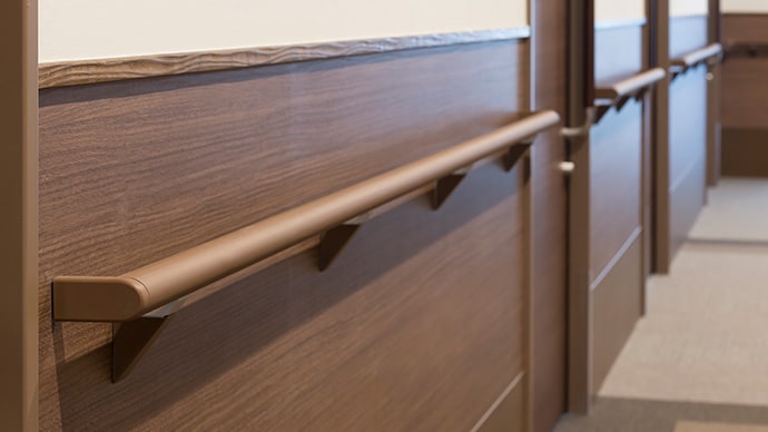 室内用 スリム目地手すり｜廊下・階段手すり｜製品情報｜ナカ工業株式会社