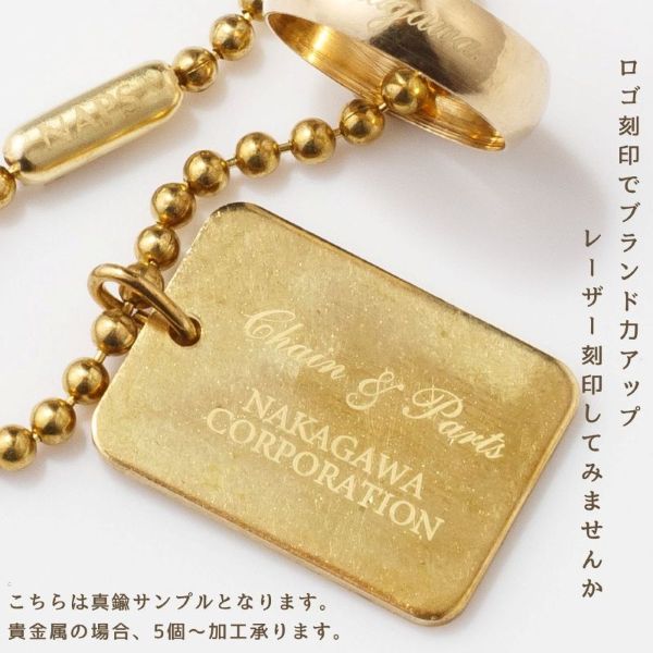 K18 PL-L ダルマプレート: K18(18金)│アクセサリーパーツの仕入れなら