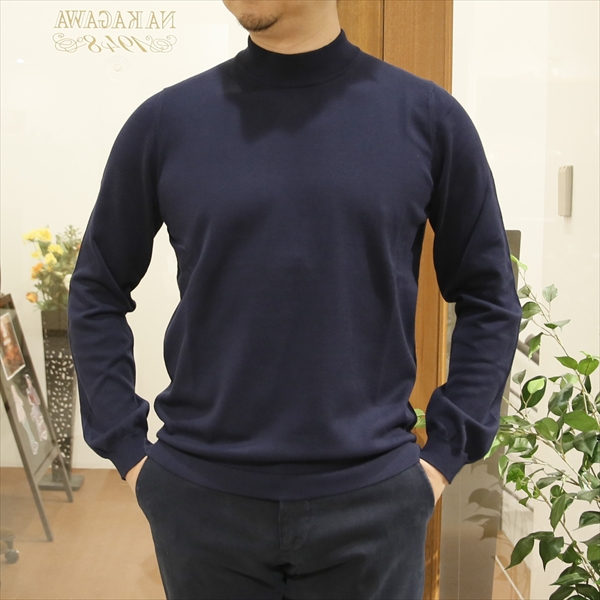 GRAN SASSO グランサッソ 12G ソフトコットン モックネック ニット 12