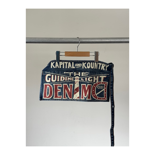 KAPITAL (キャピタル) 13ozデニム ダメージドショートアドエプロン