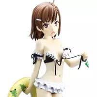 買取】『とある科学の超電磁砲S』 御坂美琴 水着フィギュア 全高約65