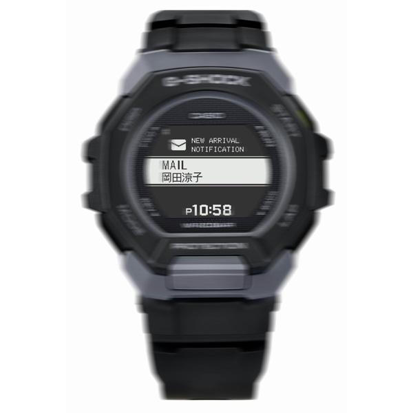 G-SHOCK G-SQUAD GBD-300-1JF Bluetooth クォーツ(ブラック): G-SHOCK