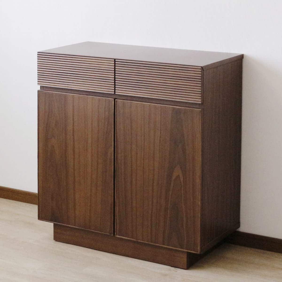 天然木サイドボード (幅80cm WAL) | ニトリネット【公式】 家具