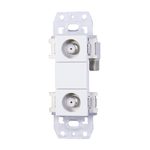 テレビ受信用機器/直列ユニット／テレビ端子/スイッチ無し直列ユニット